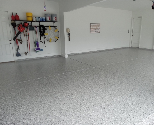 Garage Floor Epoxy Coating Before and After 12