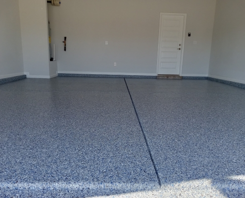 Garage Floor Epoxy Coating Before and After 2