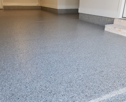 Garage Floor Epoxy Coating Before and After 40