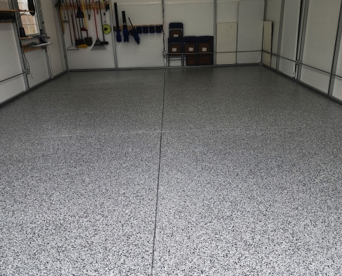 Garage Floor Epoxy Coating Before and After 46