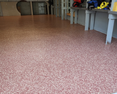 Garage Floor Epoxy Coating Before and After 48