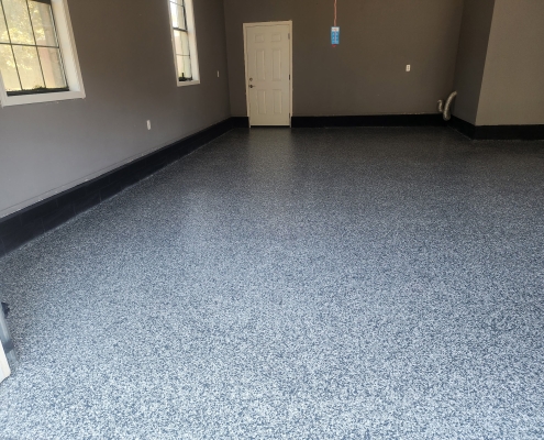 Garage Floor Epoxy Coating Before and After 80