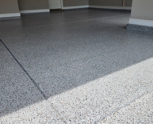 Garage Floor Epoxy Coating Before and After 86